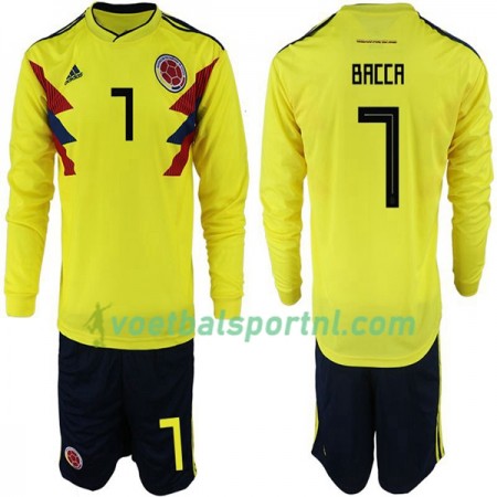 Colombia Bacca 7 Kind Thuis Tenue WK voetbal 2018 L/S